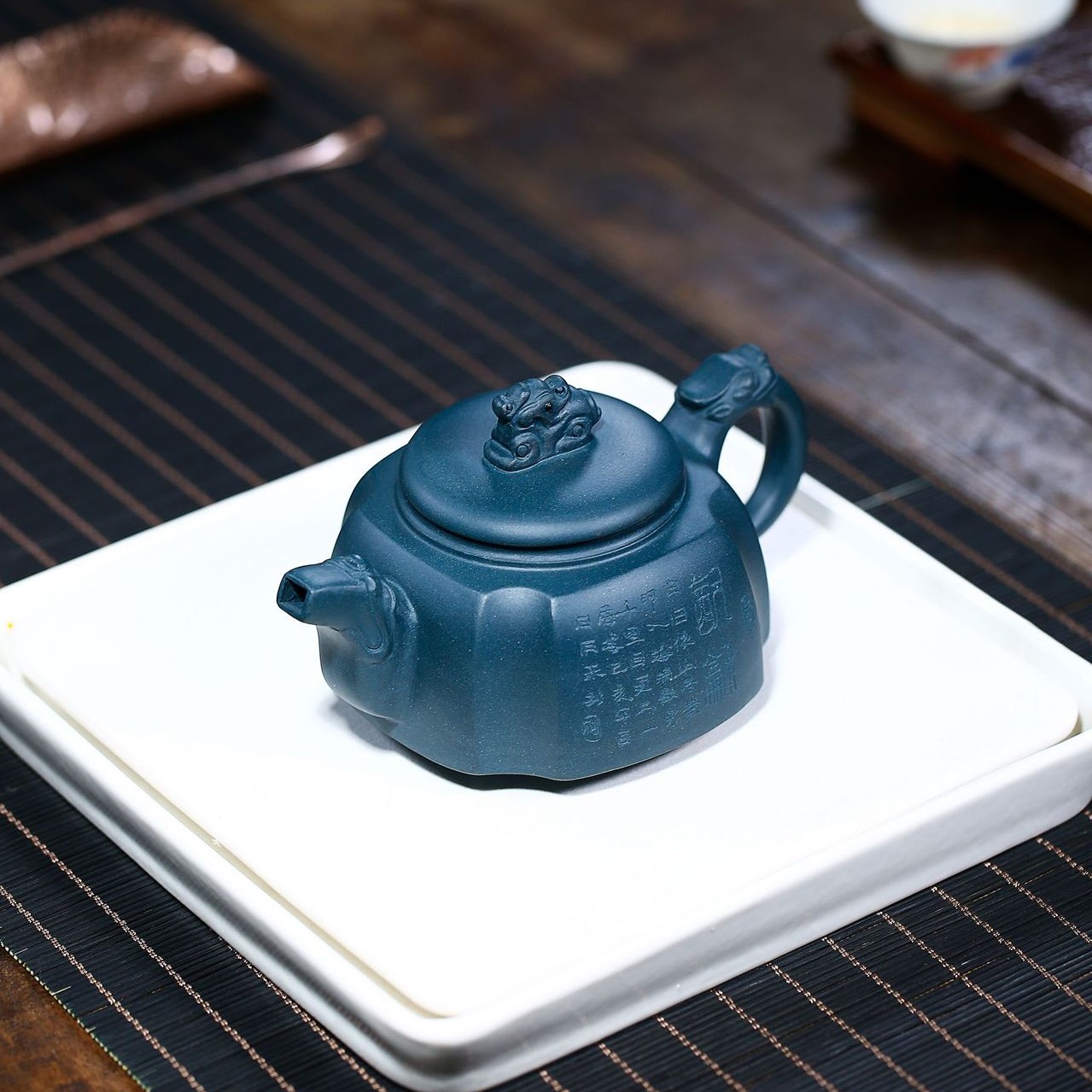 ẤM TRÀ TỬ SA TỨ PHƯƠNG LONG MÔN / ATSTT0010
