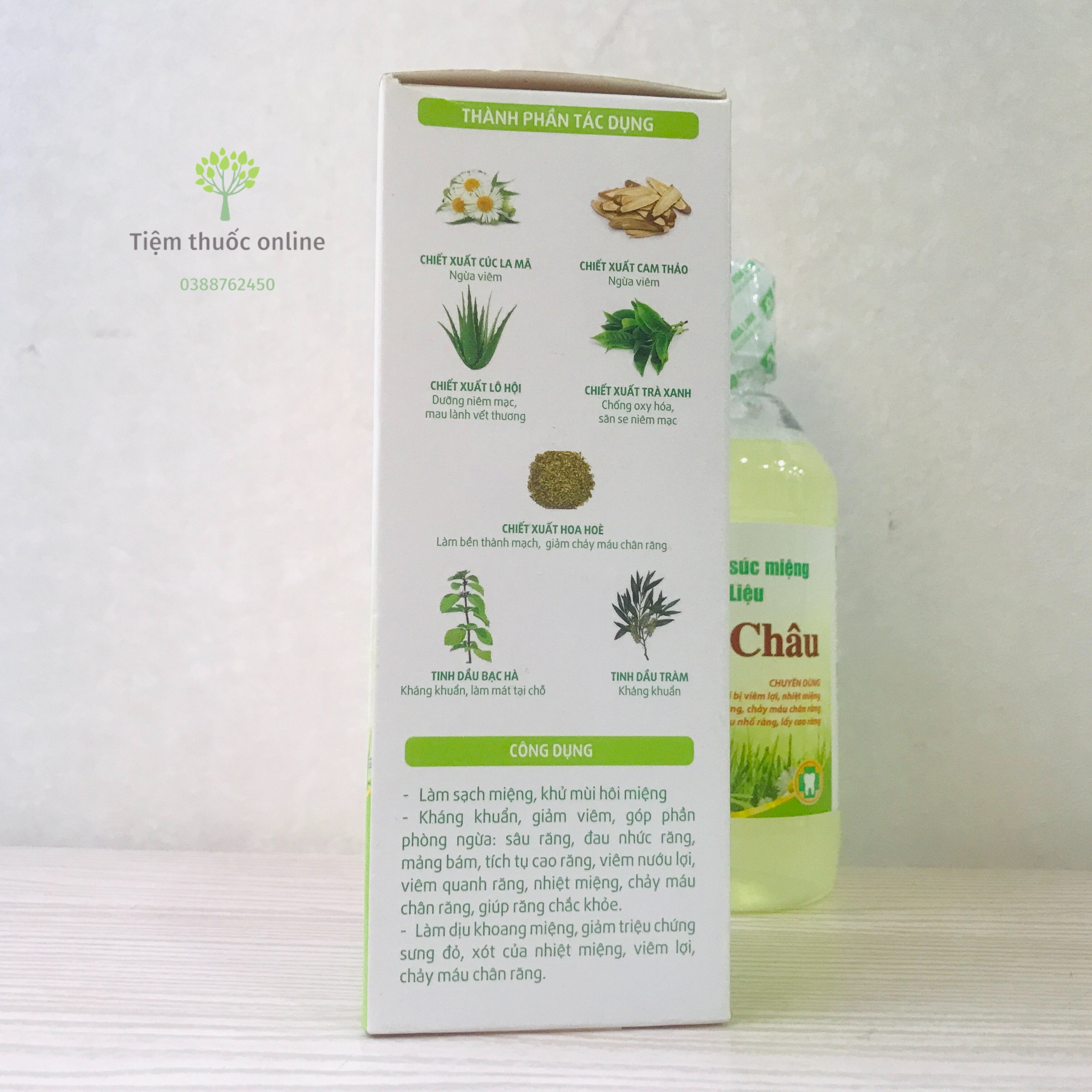 Nước súc miệng dược liệu Ngọc Châu 350ml