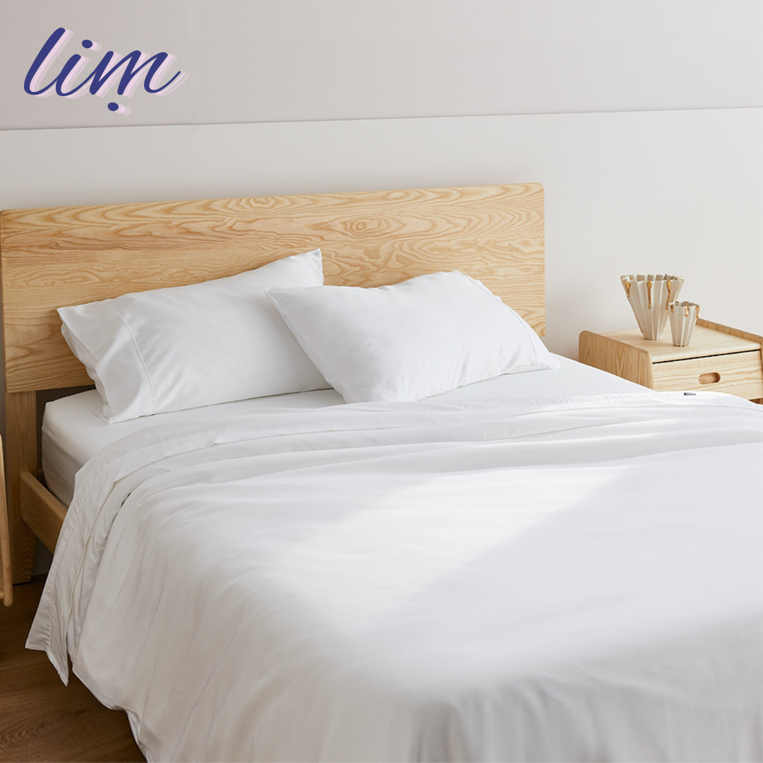 Bamboo Premium Bedding Set 3 Pieces Navy Blue (Duvet Cover not included)