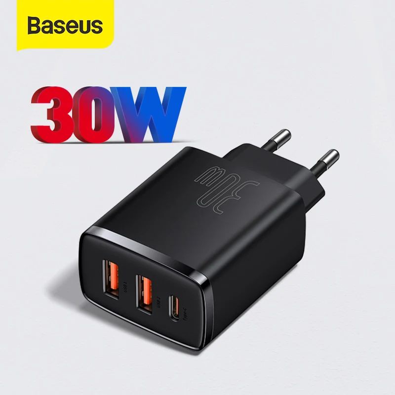 Củ sạc nhanh Baseus 30W PD USB Type C cho iPhone 12 Pro Max 11 Mini 8 Plus