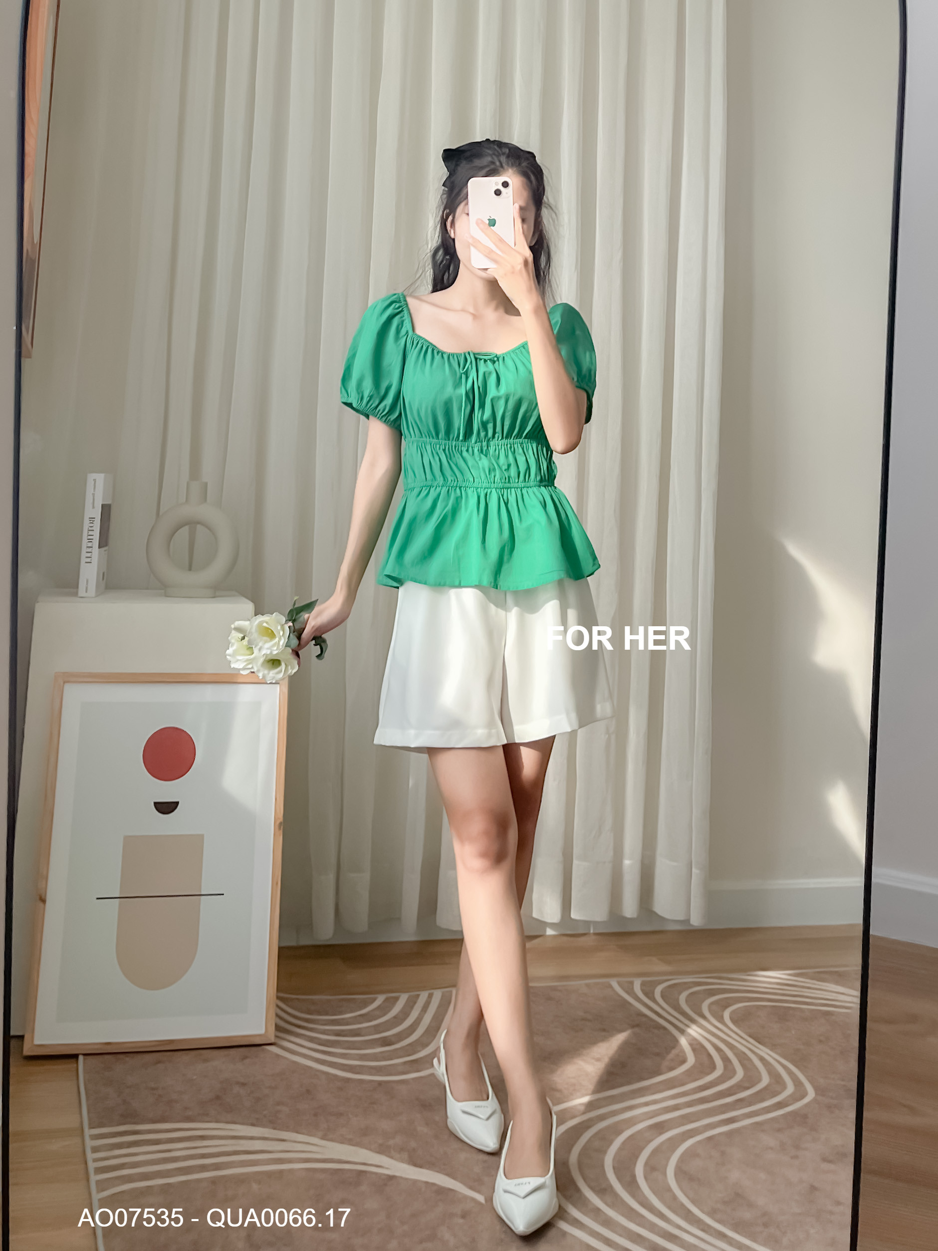 Quần short cài nút QUA0066 - FOR HER