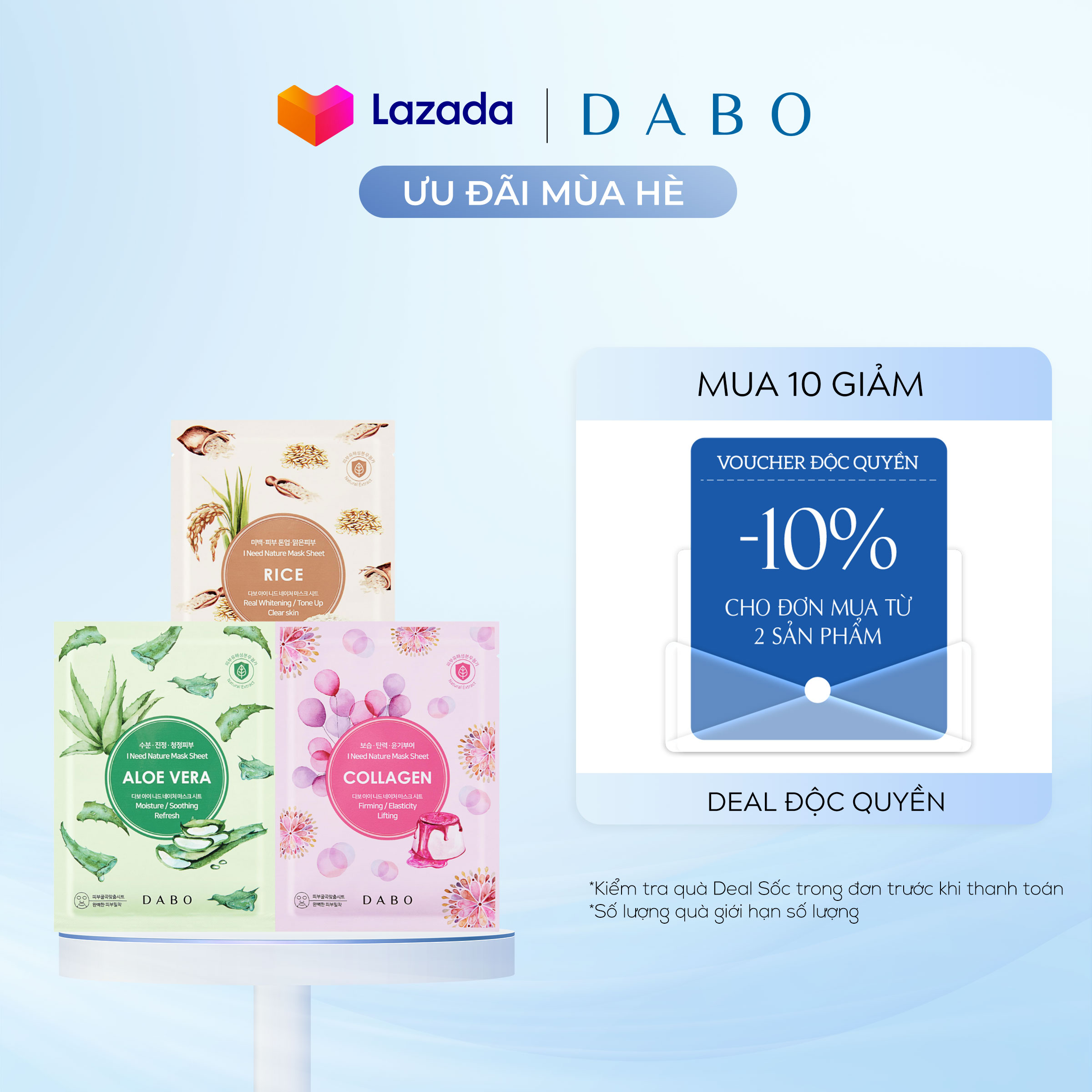 Mặt nạ đắp mặt cao cấp DABO I NEED NATURE 25g