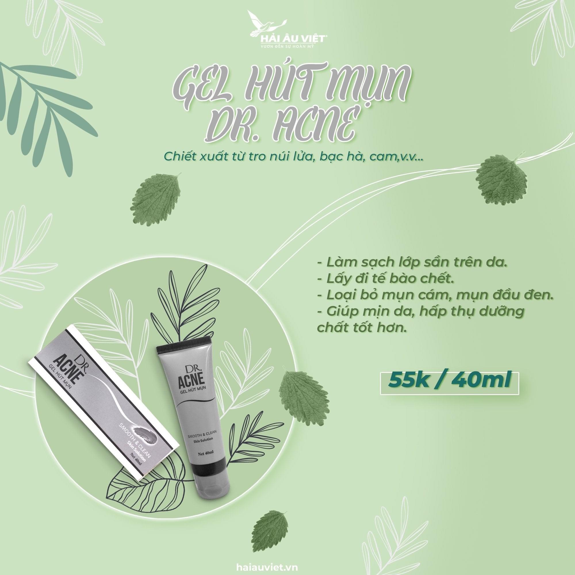 Gel lột Mụn cám, mụn đầu đen DR ACNE