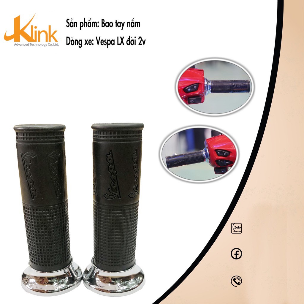 Đôi tay nắm xe vespa lx 2v việt, vespa s chính hãng piaggio, piagio a312