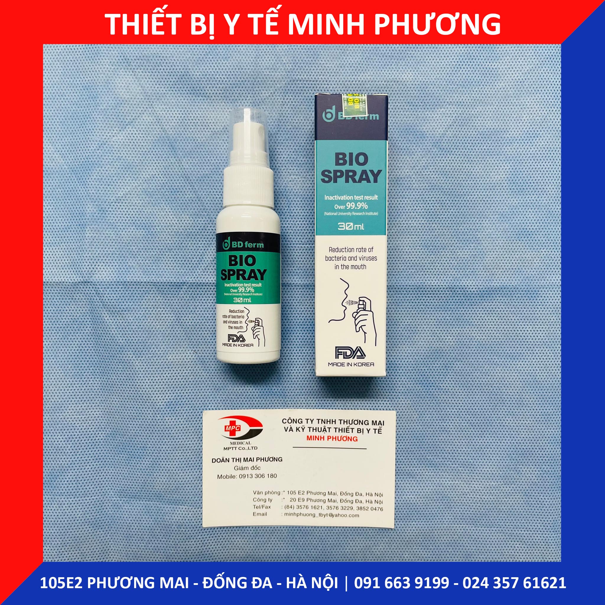 Xịt họng sinh học BD Ferm Bio Spray 30ml Hàn Quốc