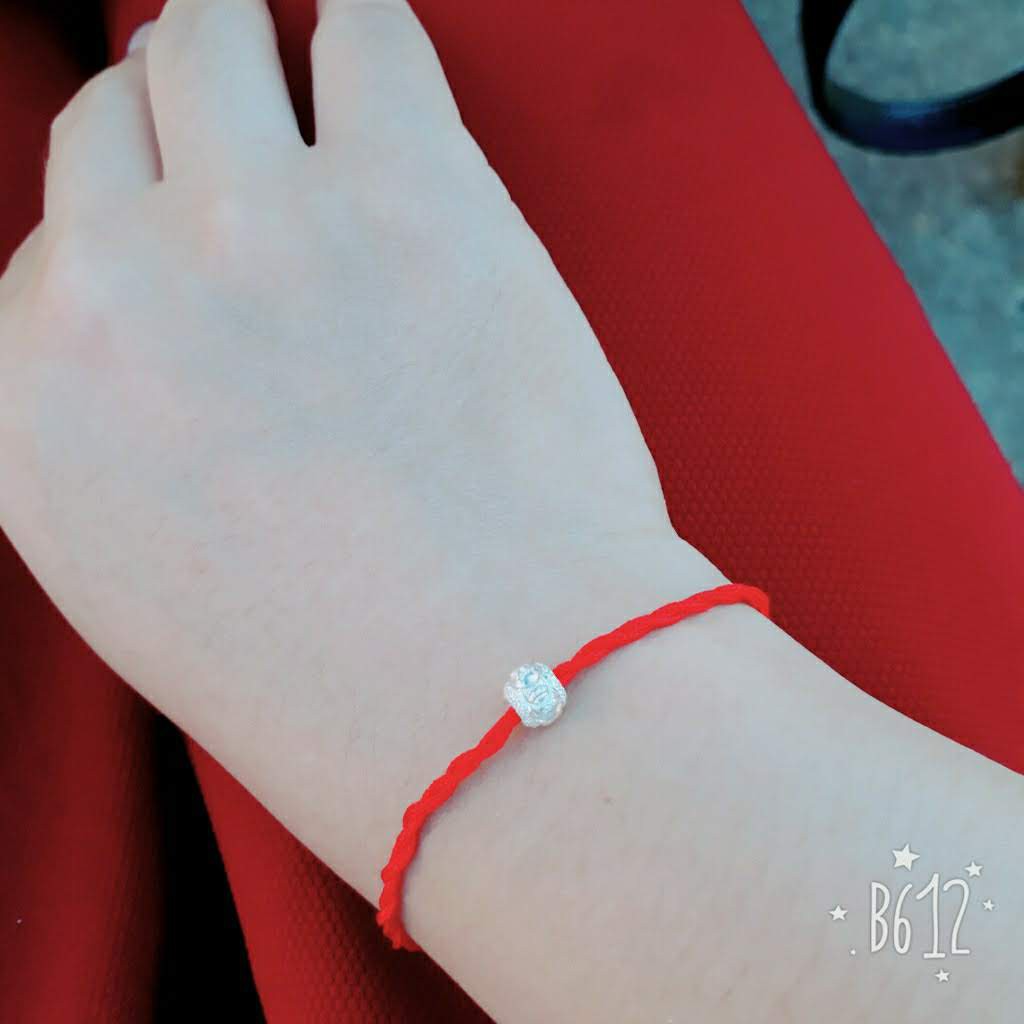 Sợi Chỉ Đỏ May Mắn Mix Bi Bạc Ta