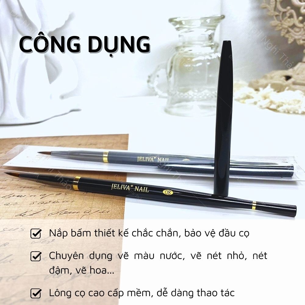 Cọ vẽ màu nước Jeliva 08