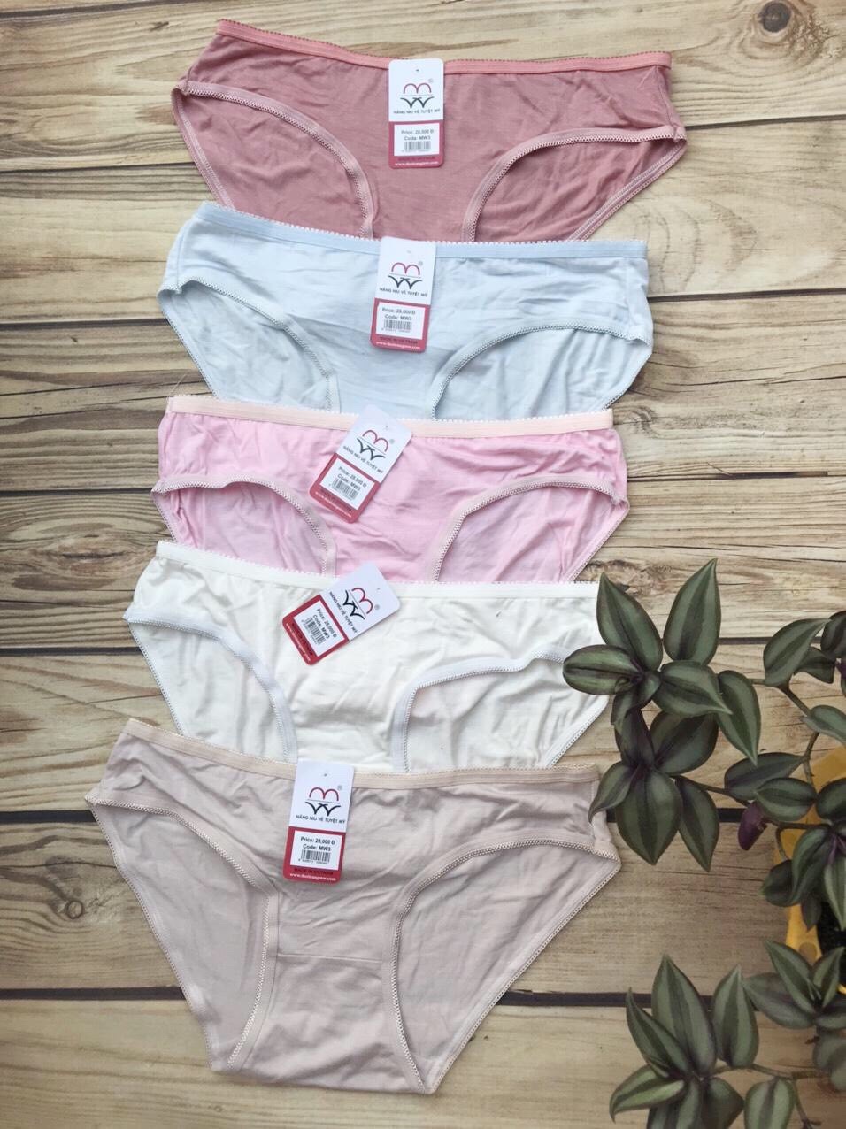 [HCM]SET 5 chiếc quần lót nữ mềm mịn thoáng mát
