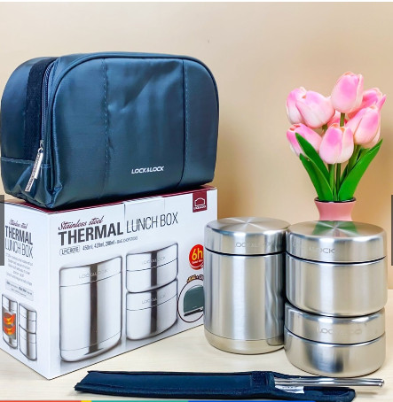 Bộ Hộp Cơm Giữ Nhiệt Lock&Lock LHC8016 (1150ml)