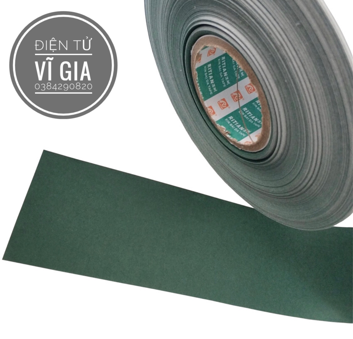 Cuộn 1m Giấy dán cách nhiệt cách điện pin Rộng 65mm Cho Pin 18650