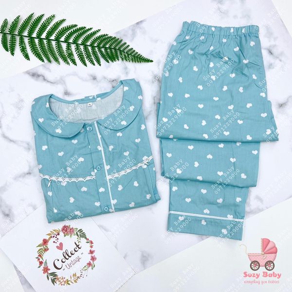 BỘ MẸ SAU SINH THỘ LỤA HÀN QUỐC CỔ SEN