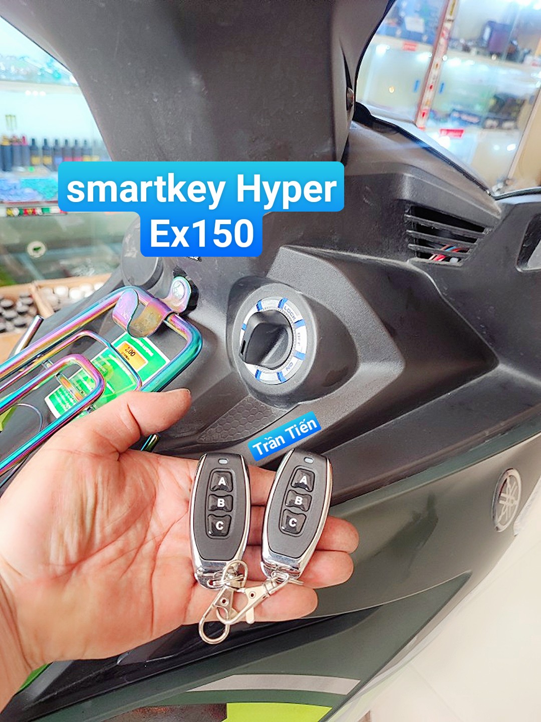 KHOÁ CHỐNG TRỘM XE MÁY HYPER SMARTKEY EX135 EX150