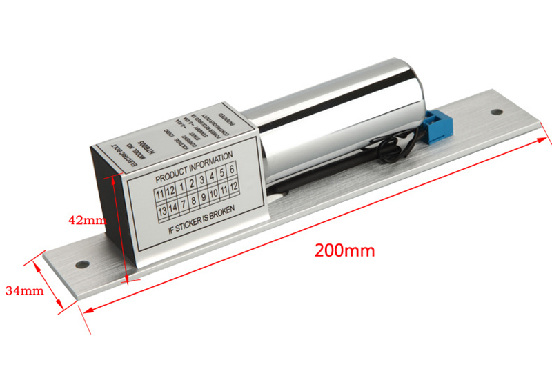 Khóa chốt điện từ 12VDC (Bạc)