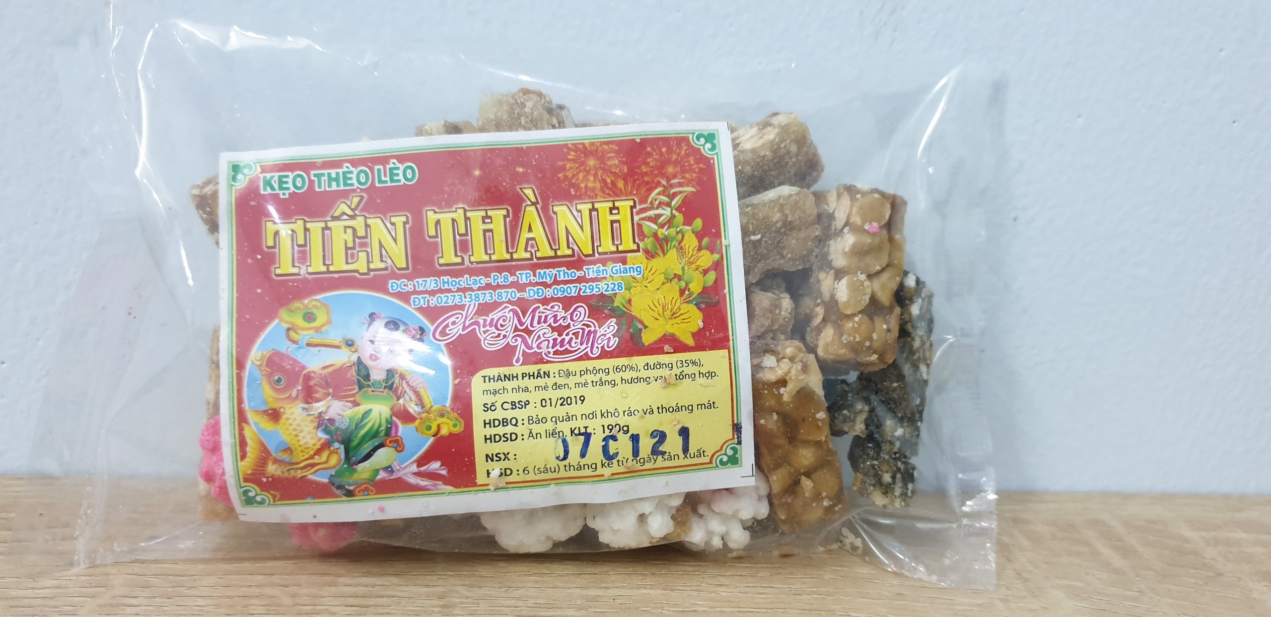 Kẹo Thèo lèo thập cẩm túi 190g