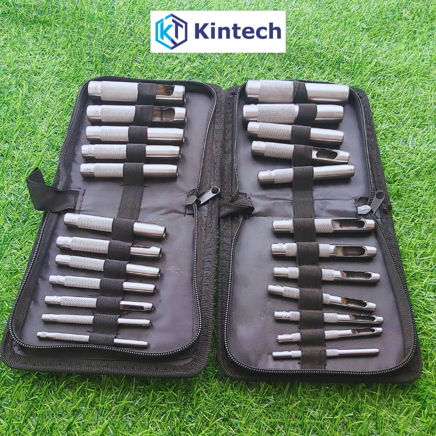 Bộ đột gioăng lỗ tròn. đục gioăng bìa chi tiết máy Kintech