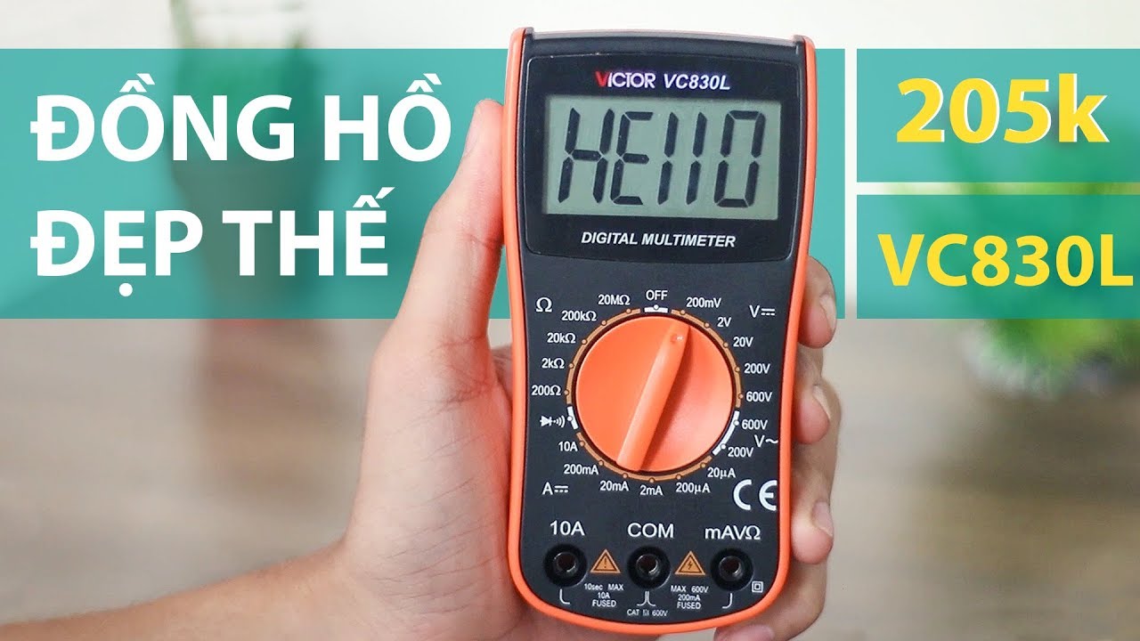 Thiết bị dụng cụ đo điện điện tử Victor VC830L (Có loa báo đo thông mạch)