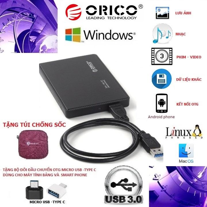 [HCM]Ổ CỨNG DI ĐỘNG ORICO 1TB500GB320GB250GB160GB- BH 12 THÁNG