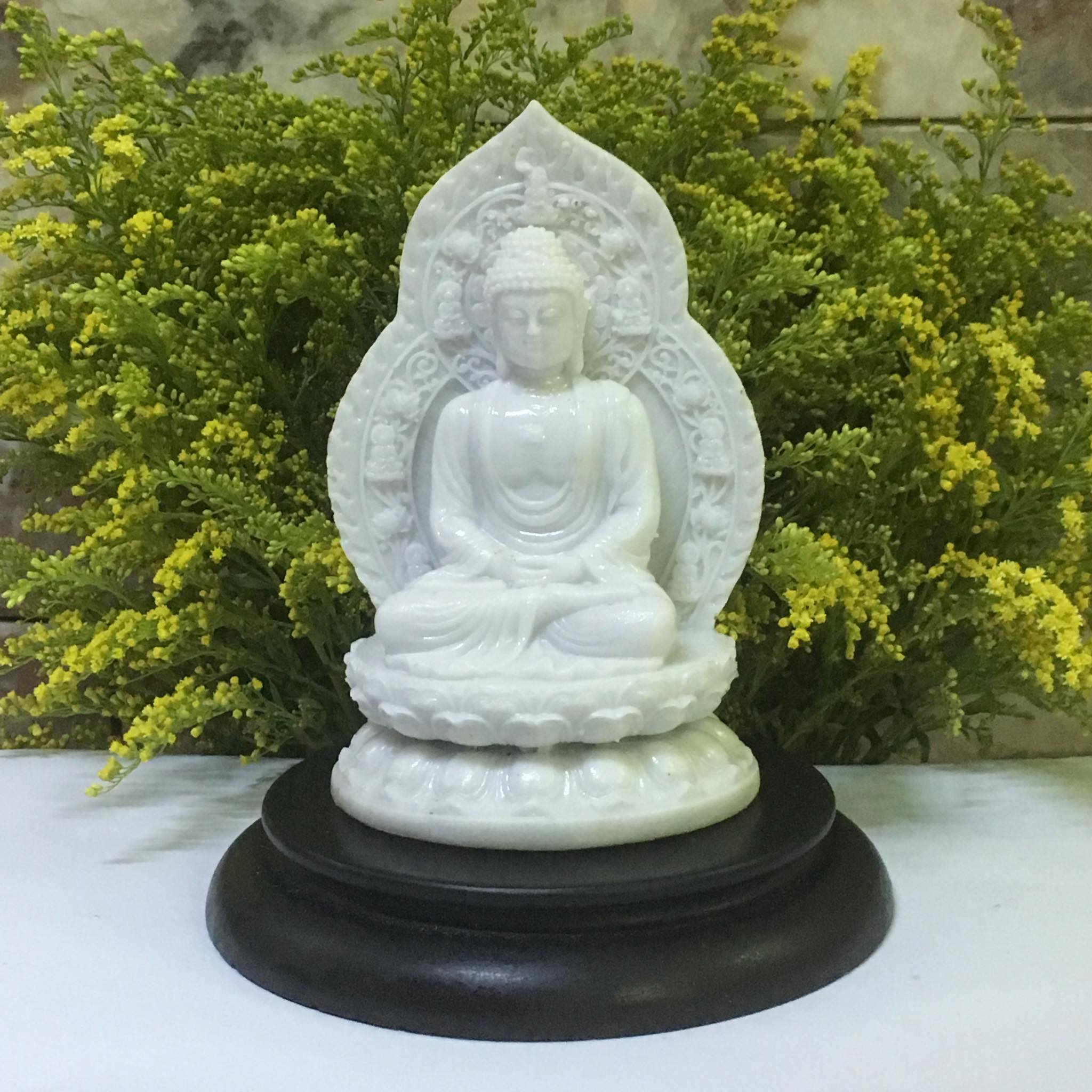 Tượng Phật A Di Đà kèm đế
