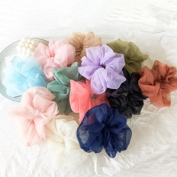 Dây buộc tóc Scrunchies voan siêu đẹp HD42 (Chọn mầu)
