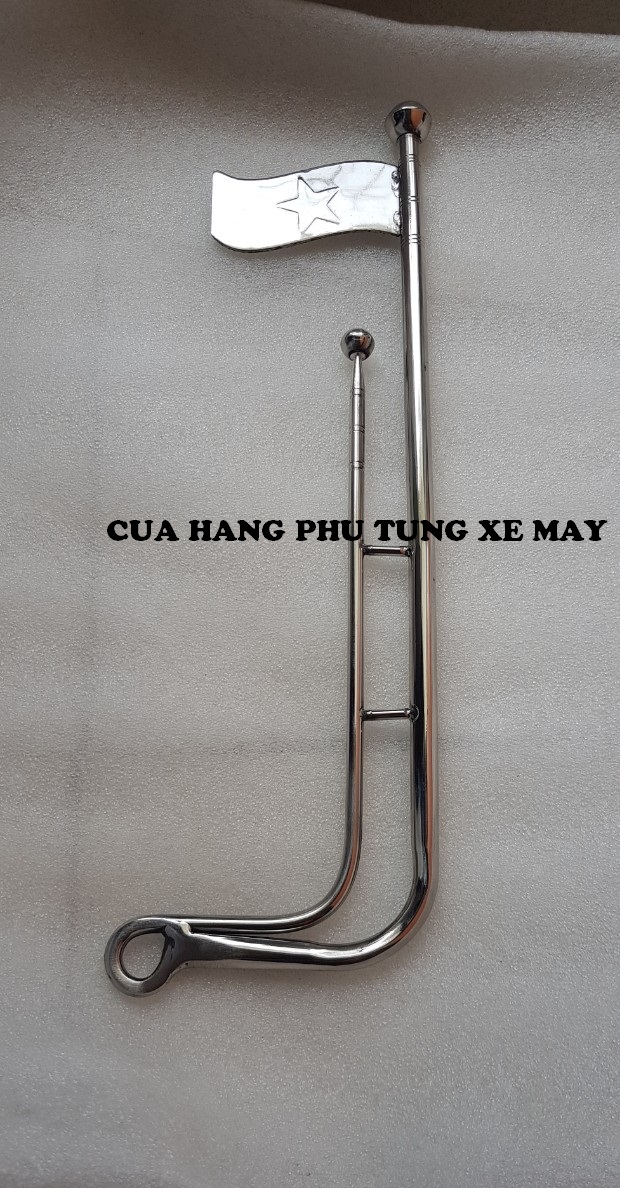 Cột cờ inox gắn trang trí các loại xe