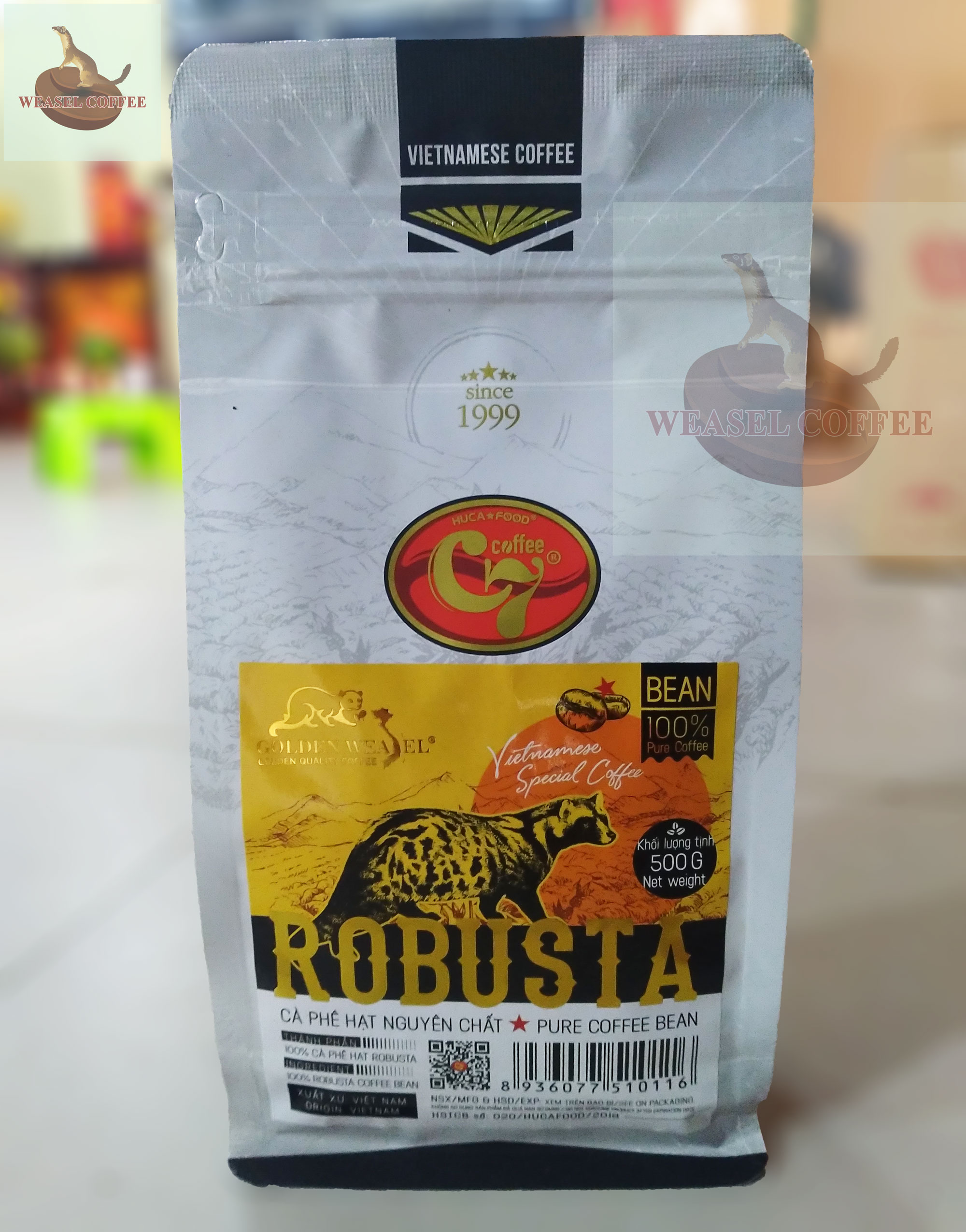 Combo of 2 Bags (1kg of Beans) - Robusta Coffee with Rustic Roasted Musk Flavor