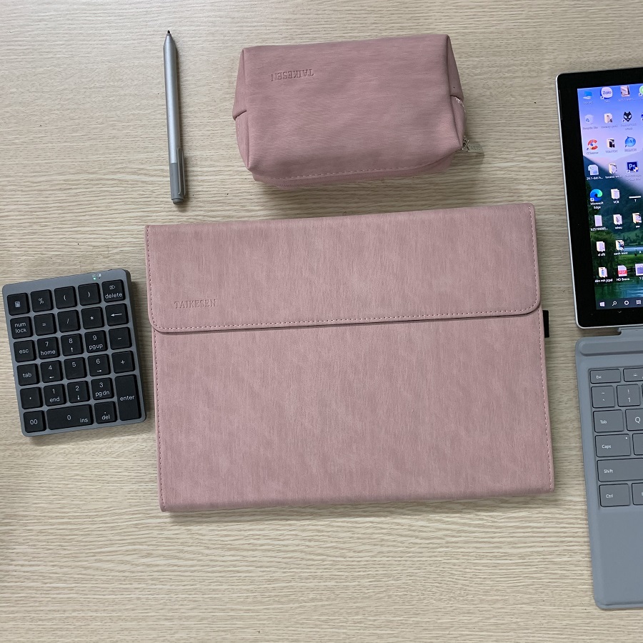 [ Tặng Kèm Túi Nhỏ ] Bao Da Surface Pro 4, 5, 6 và Surface Pro 7 - Thương Hiệu Taikesen