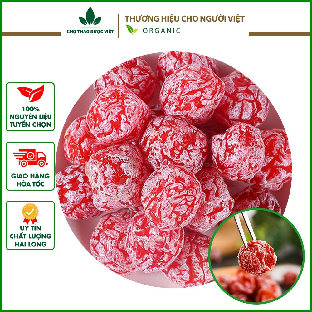Ô mai mận cơm đỏ 100g - chợ thảo dược việt