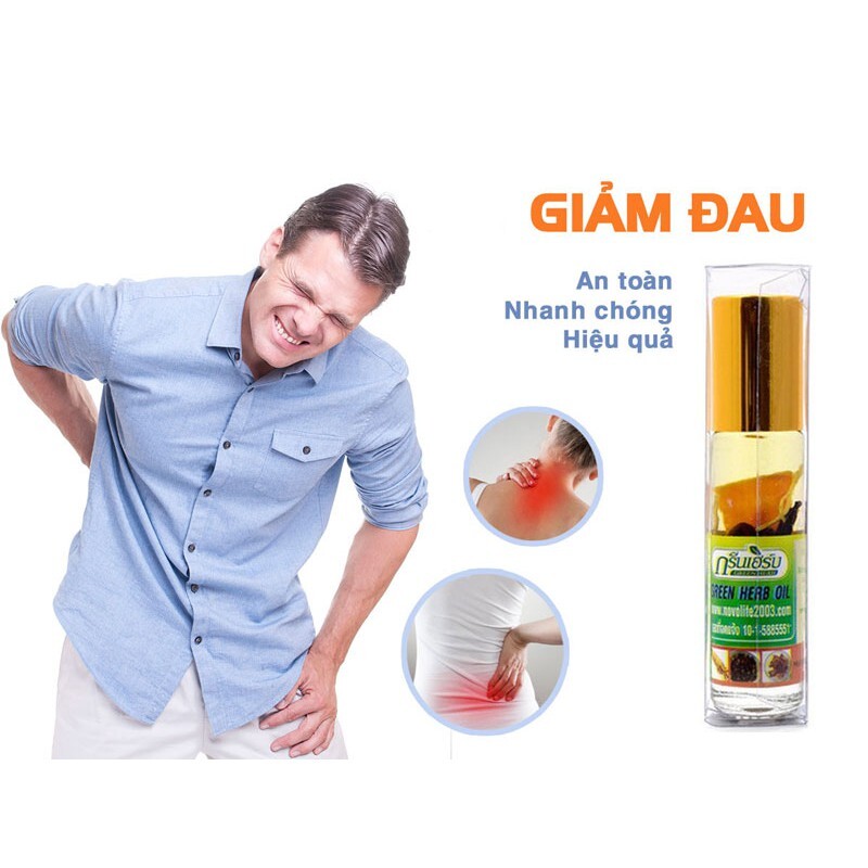 Dầu nhân sâm Ginseng Green Herb Oil 8ml Thái Lan