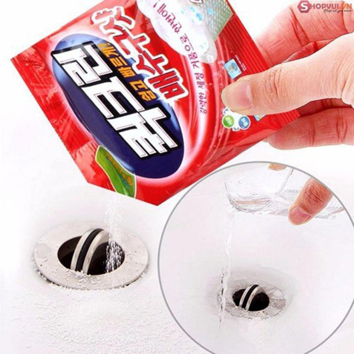 Bột thông tắc cống hàn quốc (hộp 5 gói)