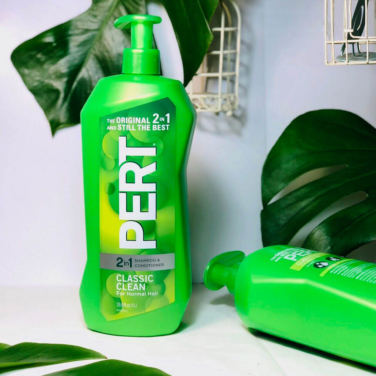 [CHUẨN MỸ] DẦU GỘI XẢ 2IN1 PERT CLASSIC CLEAN 1 LÍT