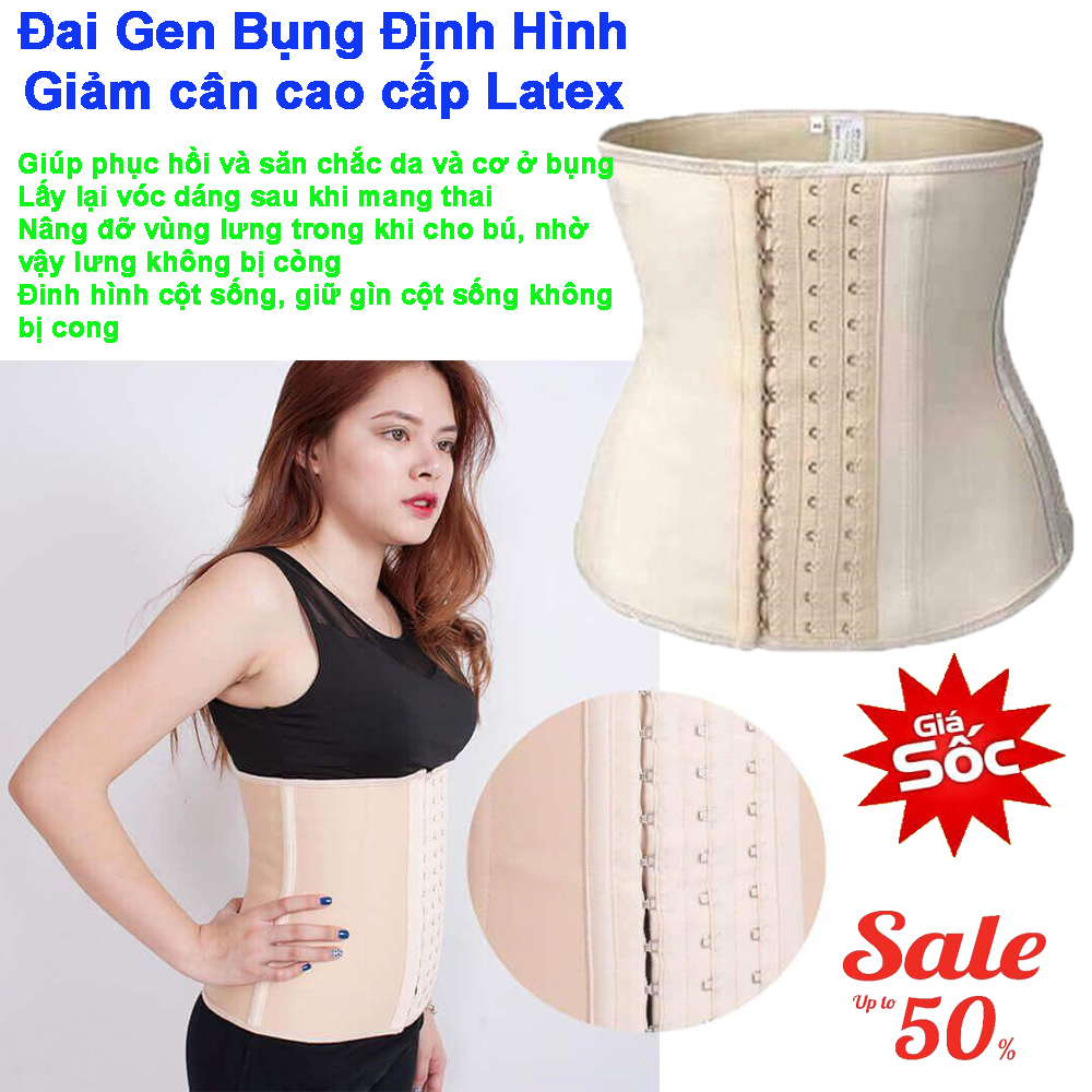 Đai Gen Bụng Định Hình Giảm Cân Latex