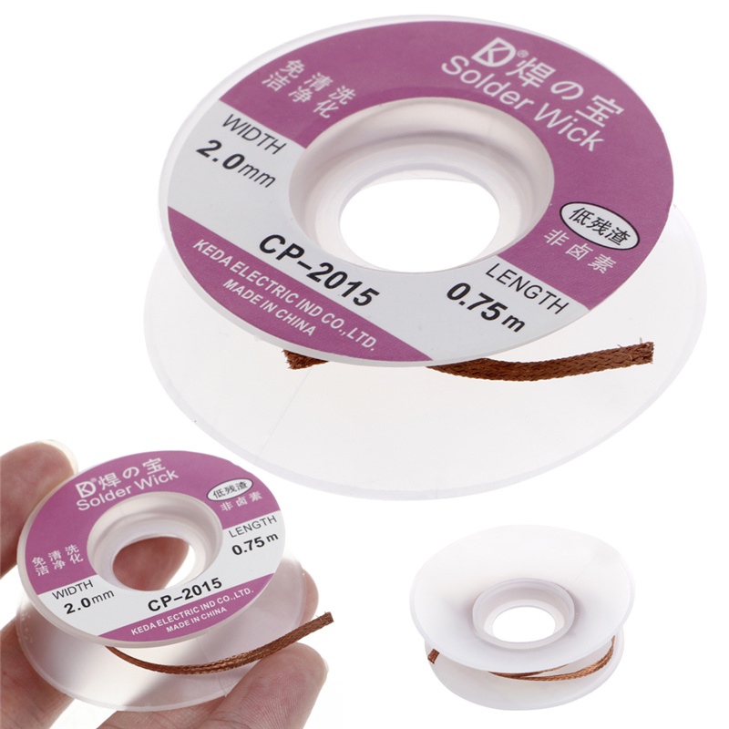Cuộn dây đồng hút chì hàn 2mm (1 cuộn)