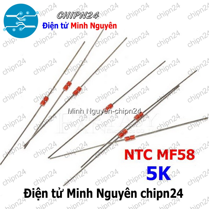 [5 con] (KG1) Điện Trở Nhiệt NTC MF58 5K 5% DO-41