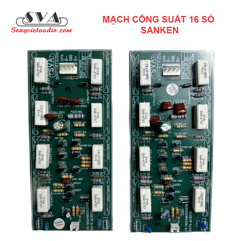 MẠCH CÔNG SUẤT 16 SÒ SANKEN (2 KÊNH) - 1 CẶP