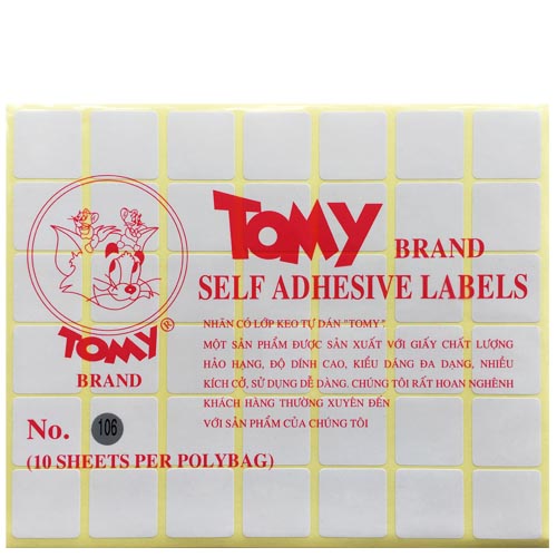 Giấy Nhãn Decal Tomy 106