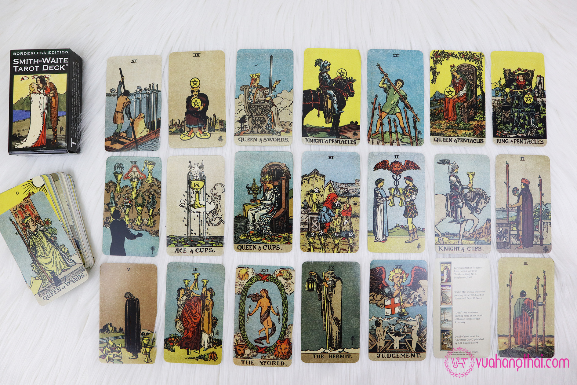 Bộ bài bói Smith Waite Tarot Deck – Borderless Edition cao cấp