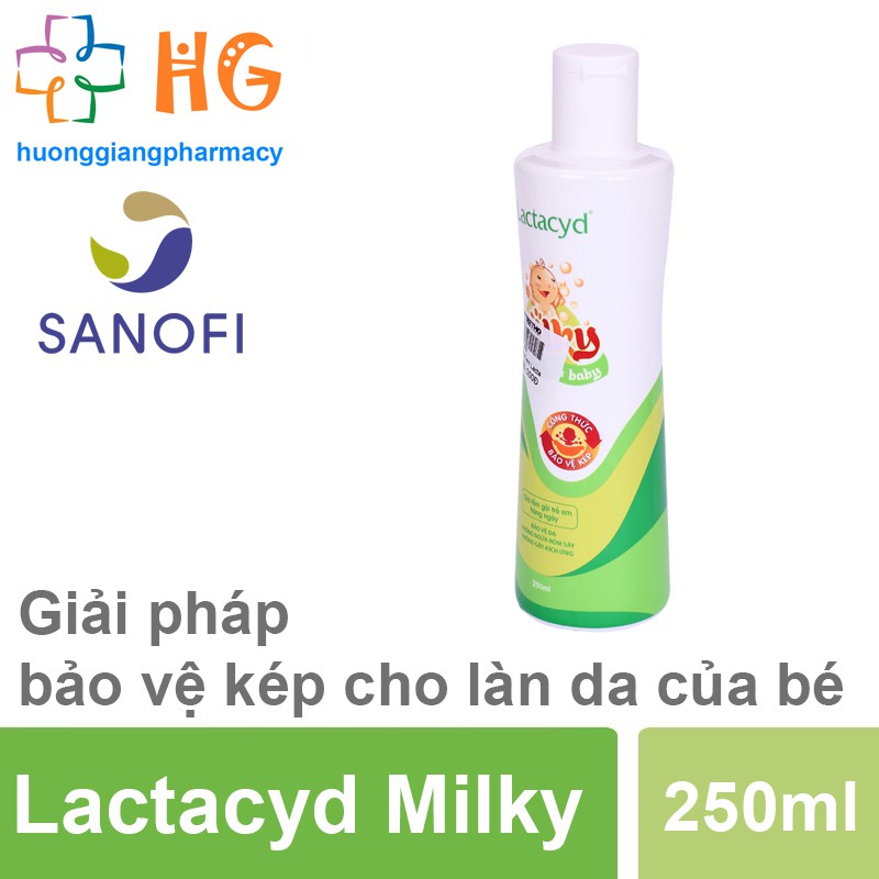 Sữa tắm gội trẻ em Lactacyd Milky (Chai 250ml)