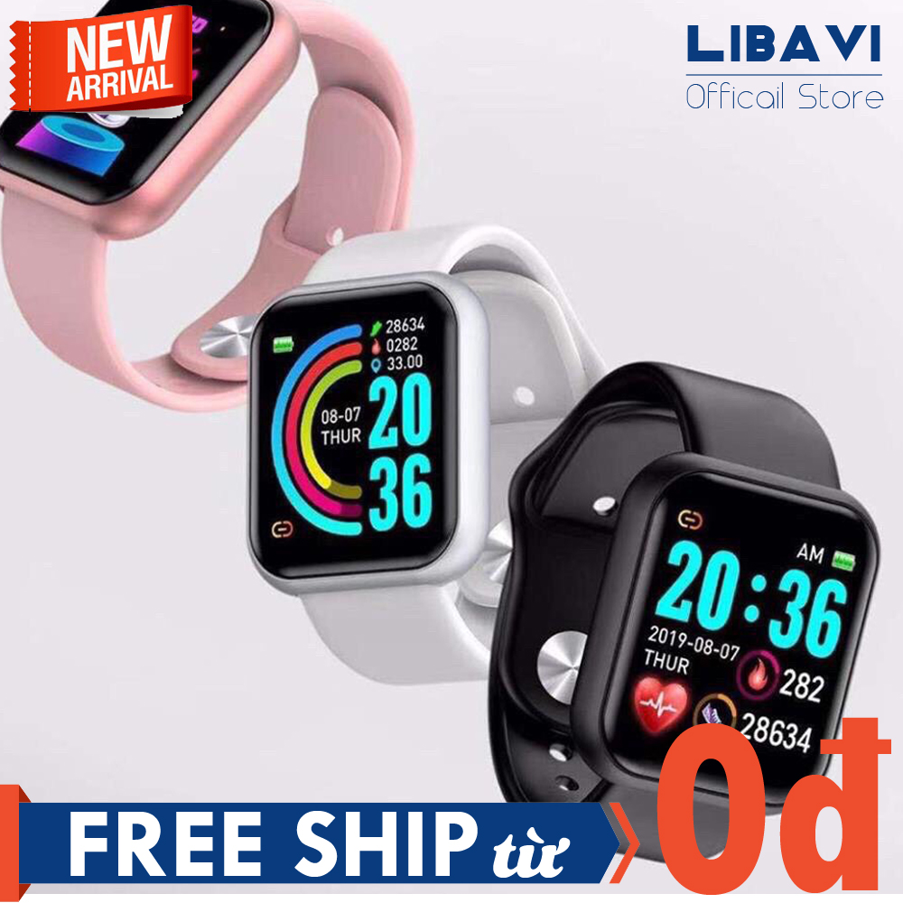 Đồng hồ thông minh Smart Watch Y86 dây Silicon bền bỉ nhiều chức năng, có chống nước bảo hành đồng hồ 6 tháng