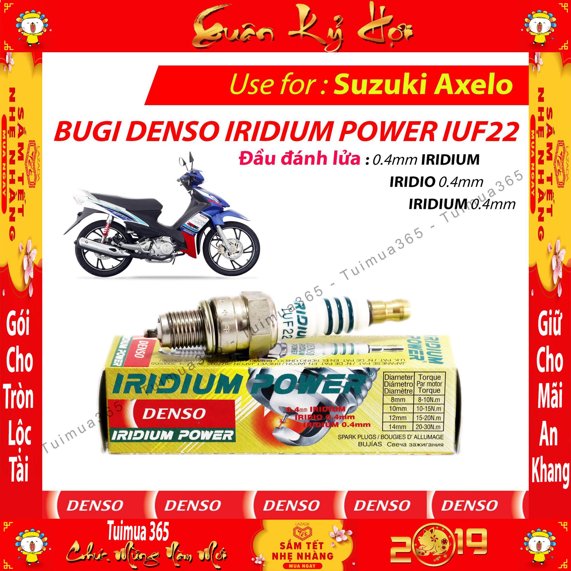 Bugi iuf22 suzuki axelo - denso iridium power