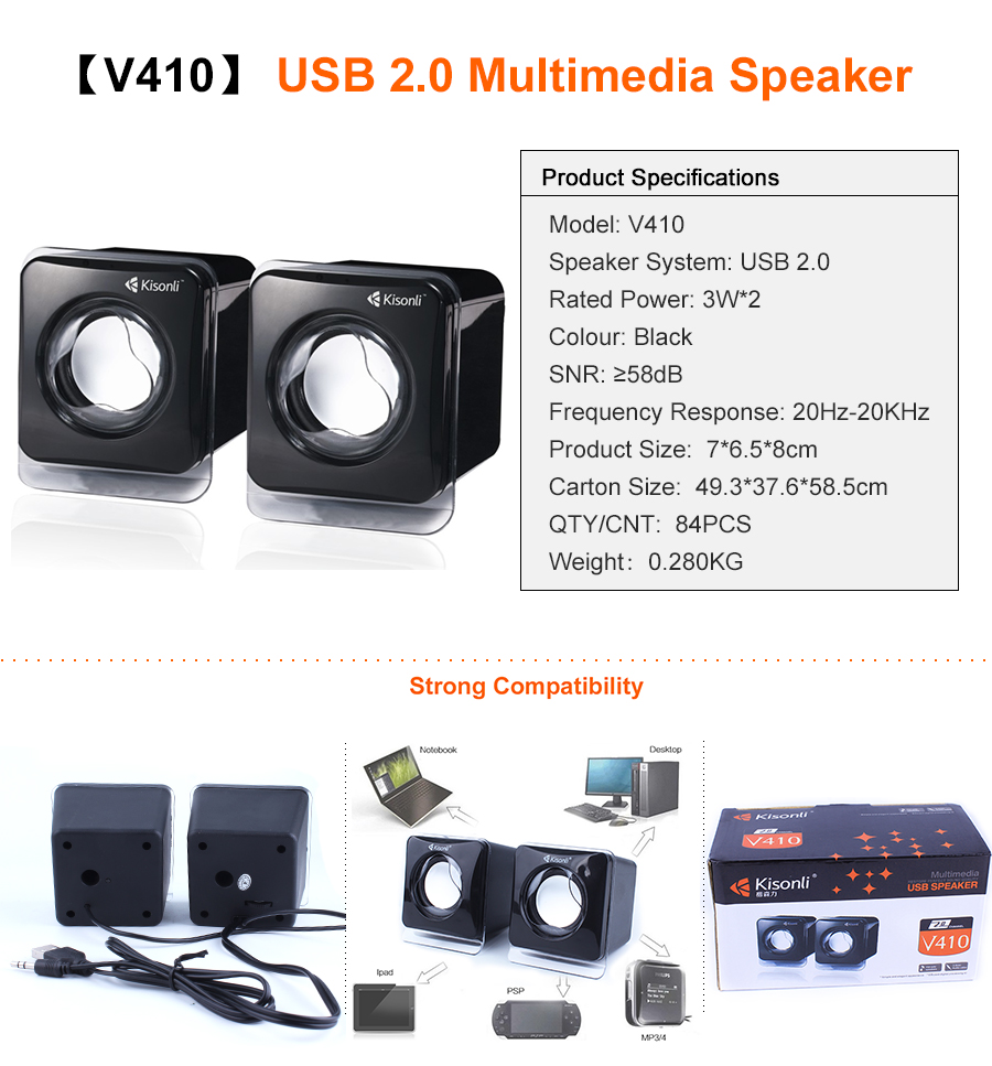 [HCM]Loa 2.0 Kisonli V410. Vi Tính Quốc Duy