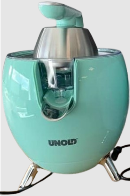 UNOLD 78133 CITRUS JUICER Power Juicy Orange for large and small citrus fruits, 300W motor for perfect juice yield, with juice stop spout, can be completely dismantled and dishwasher safe