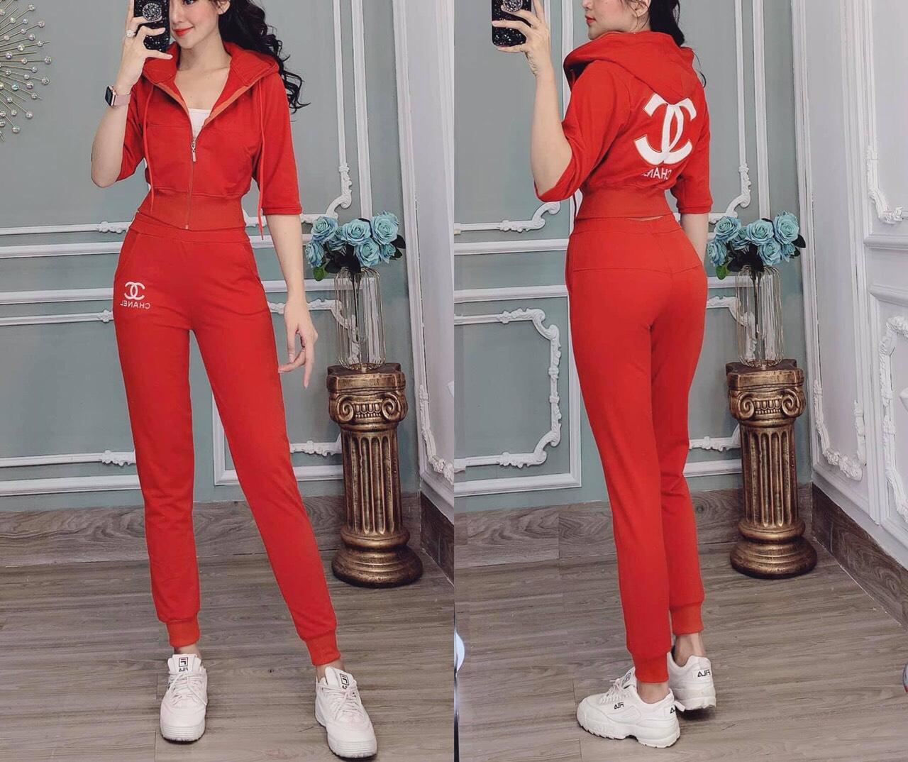 Set bộ thun tay lỡ da cá-QH