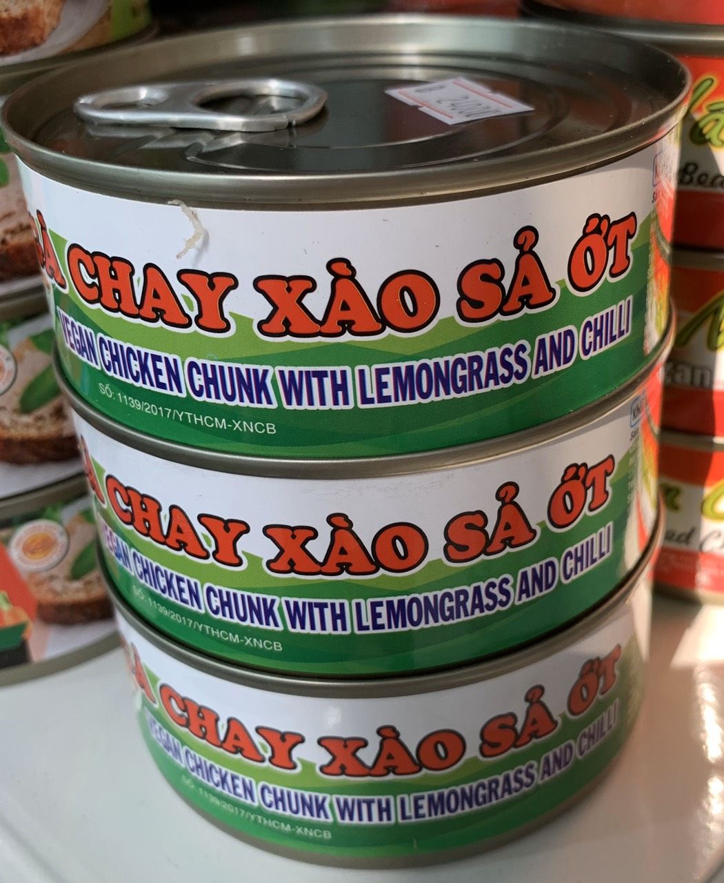 Gà chay xào xả ớt