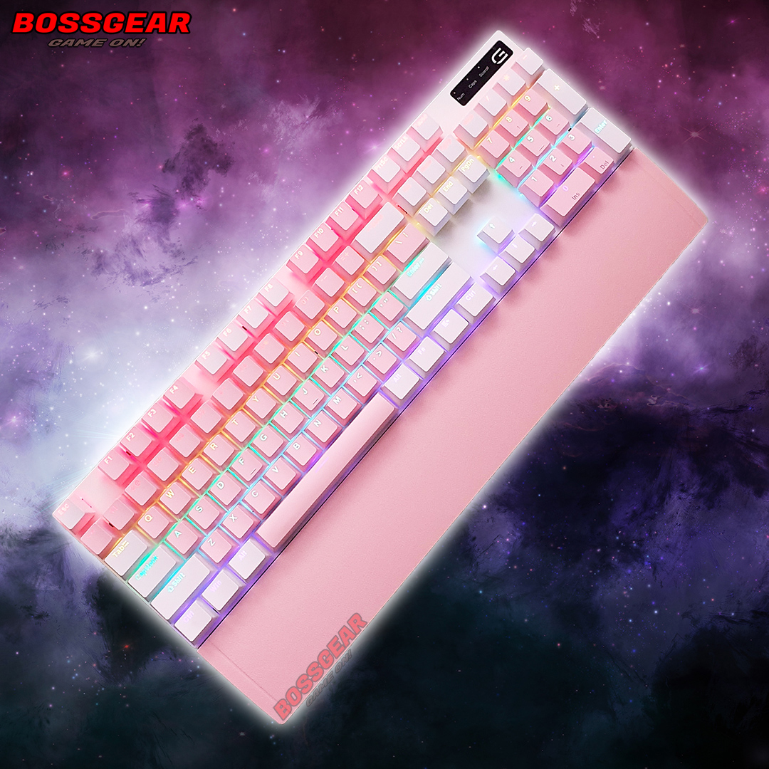 Bàn phím cơ gaming tc-3218 fullsize led rainbow có kê tay rời blue switch