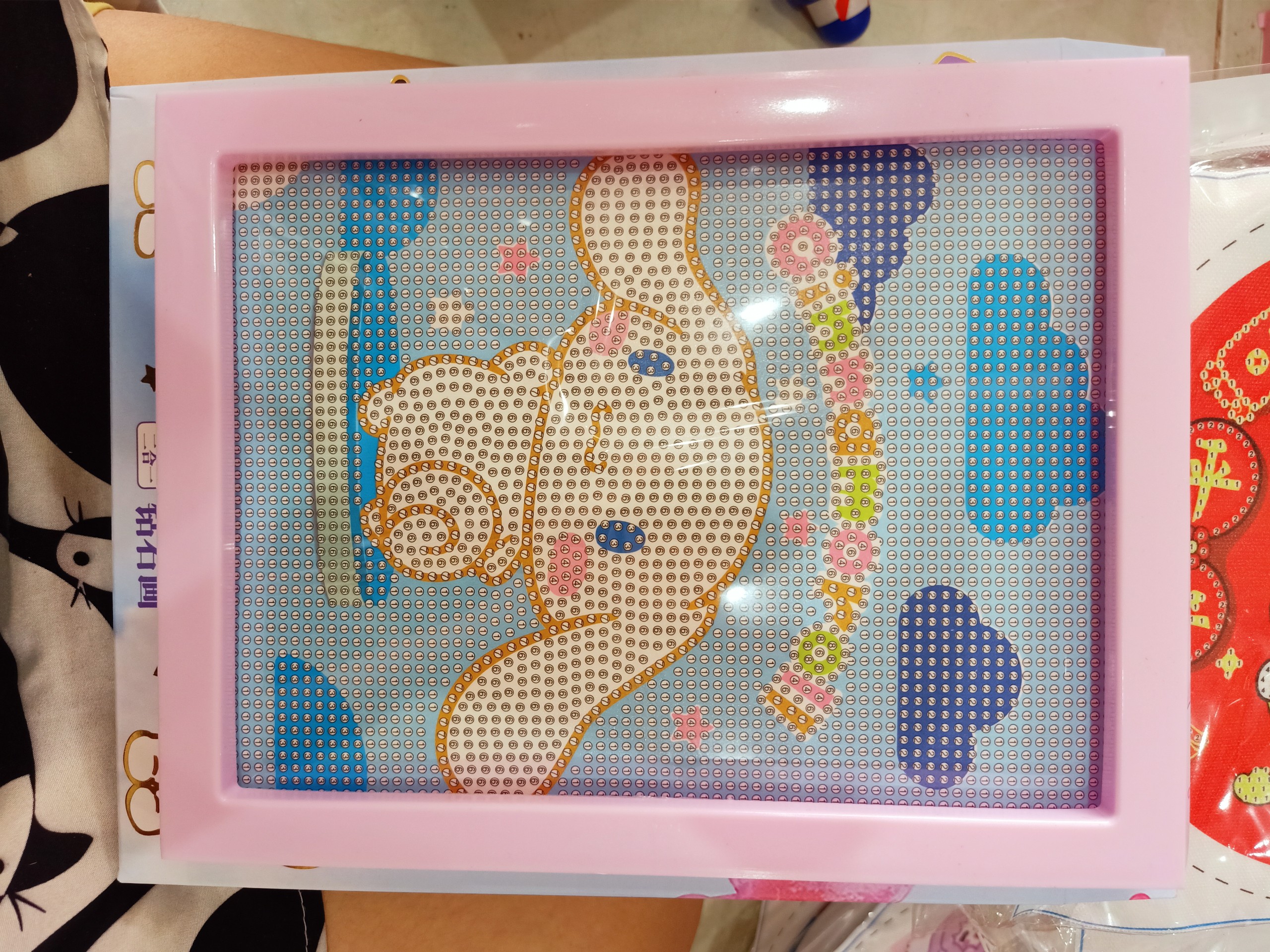 Tranh Đính Đá CON CHUỘT (ĐÁ ABC CAO CẤP). Kích Thước: 30cm x 36cm