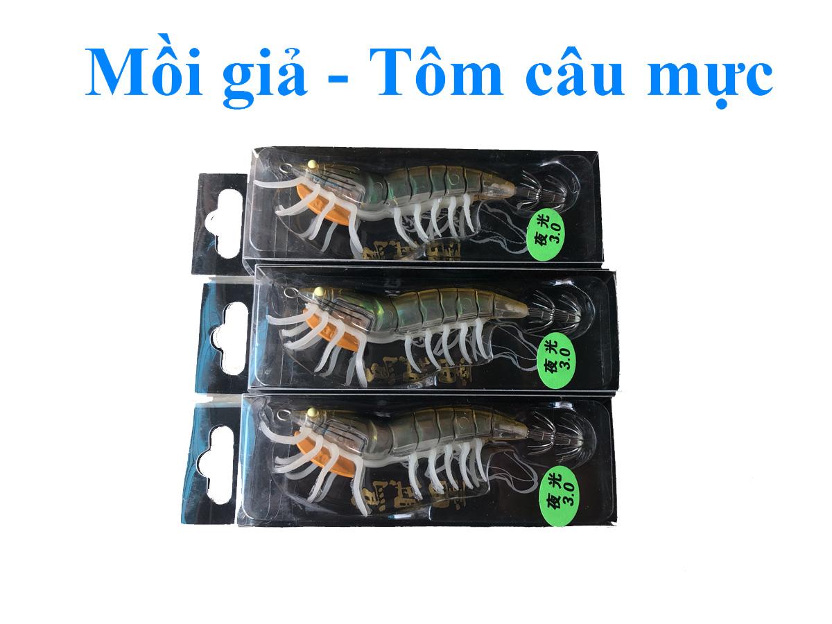 Mồi giả - Tôm câu mực - Hàng xịn