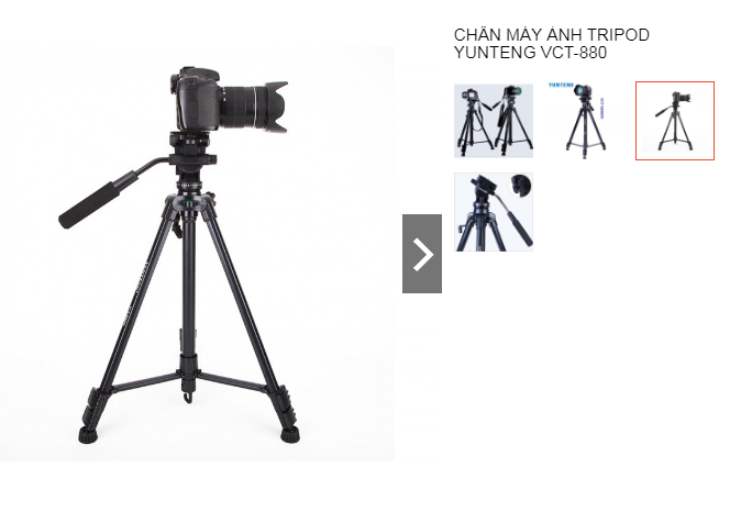 Chân máy ảnh Tripod Yunteng VCT-880