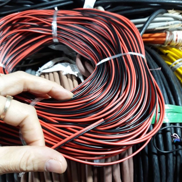 10m dây điện đôi 24awg 0.2ly