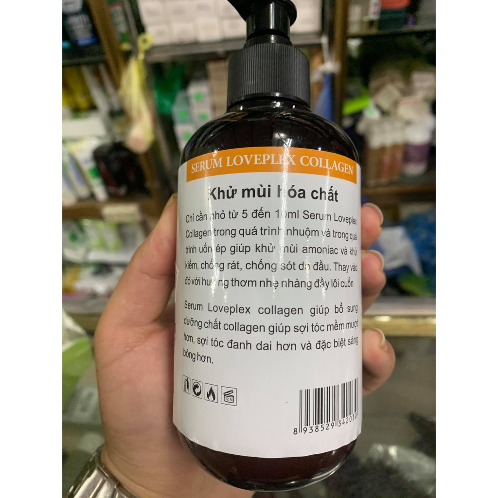 Serum Loveplex collagen khử mùi hóa chất 375ml