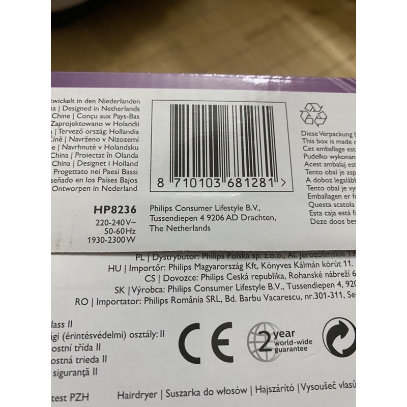 Máy sấy tóc Philips HP8236 - công suất 2300w